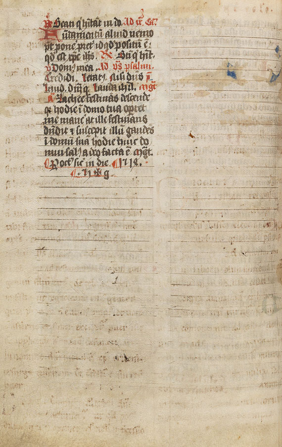 Manuskript - Breviarium (Palimpsest). 1514