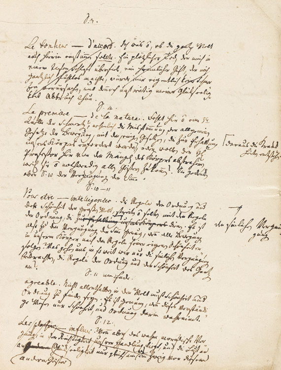 Moses Mendelssohn - Eigh. Manuskript.