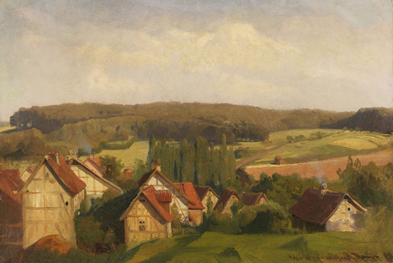 Karl Raupp - Blick auf Willingshausen in Hessen