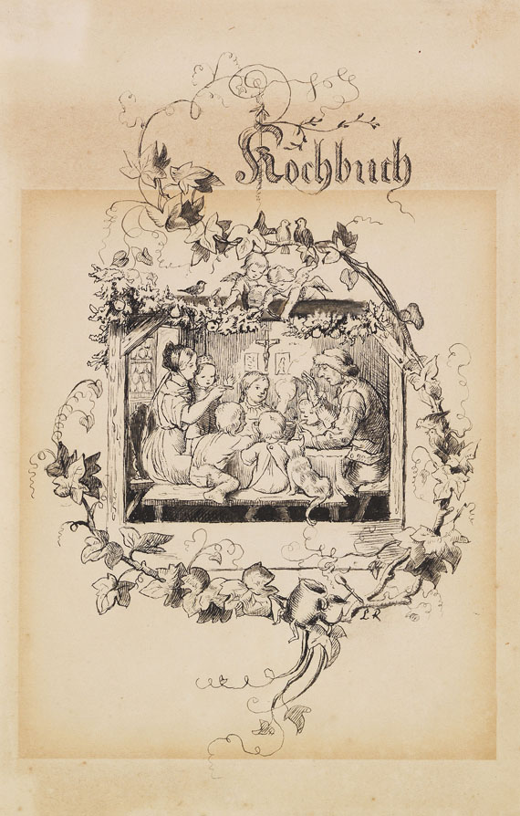 Adrian Ludwig Richter - Beim Mittagsmahl (Kochbuch)