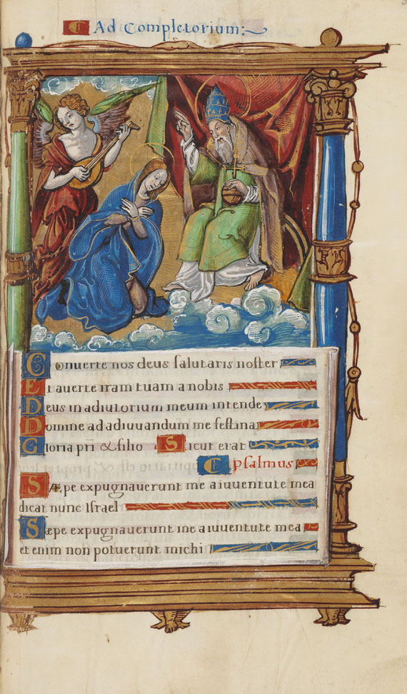  Manuskripte - Stundenbuch. Pergamenthandschrift, Paris um 1520. - Weitere Abbildung