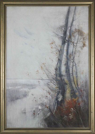 Karl Hagemeister - Märkische Herbstlandschaft (Wentorfgraben) - Rahmenbild