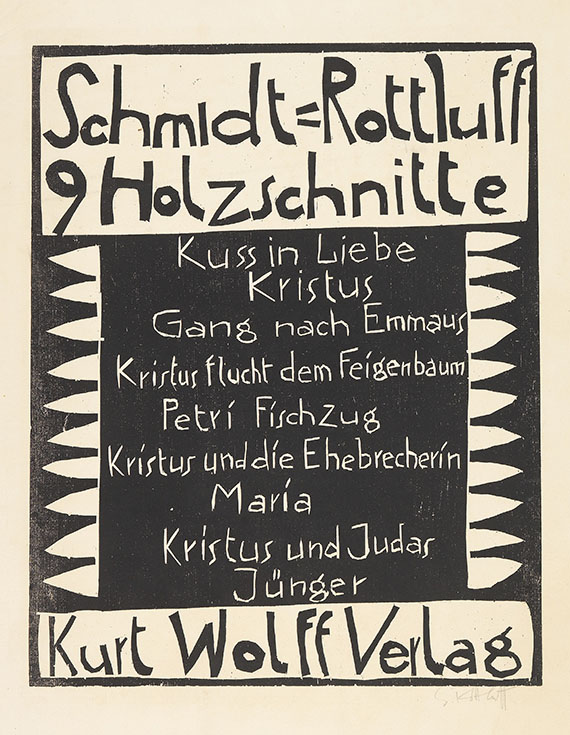 Karl Schmidt-Rottluff - 10 Bll. Holzschnitte