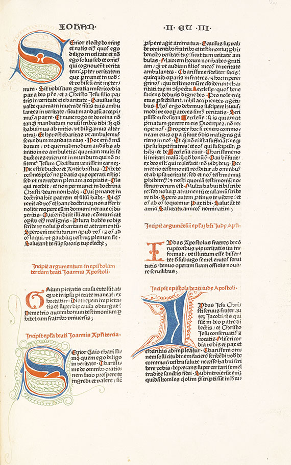 Biblia latina - Sensenschmidt-Bibel, mit Barock-Buchständer.