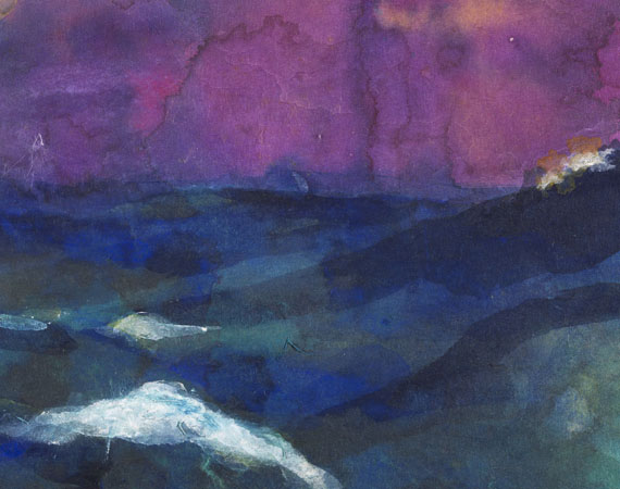 Emil Nolde - Hohe See unter violettem Himmel - Weitere Abbildung