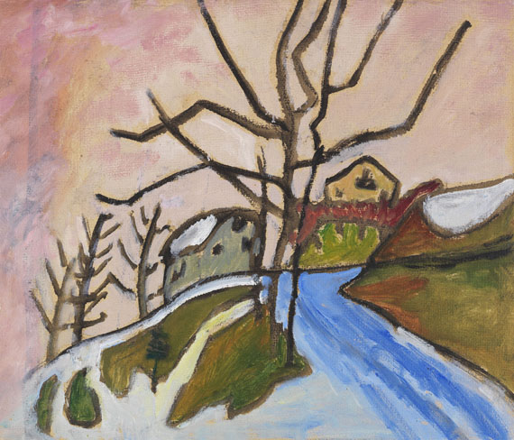 Gabriele Münter - Vereiste Straße