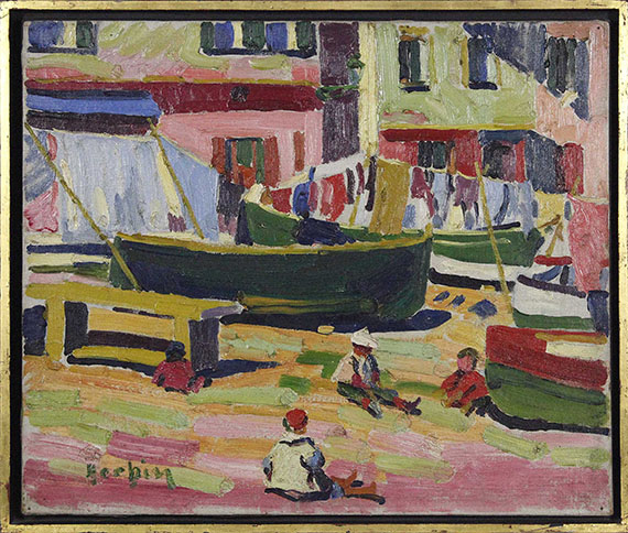 Auguste Herbin - Le vieux port de Bastia - Rahmenbild