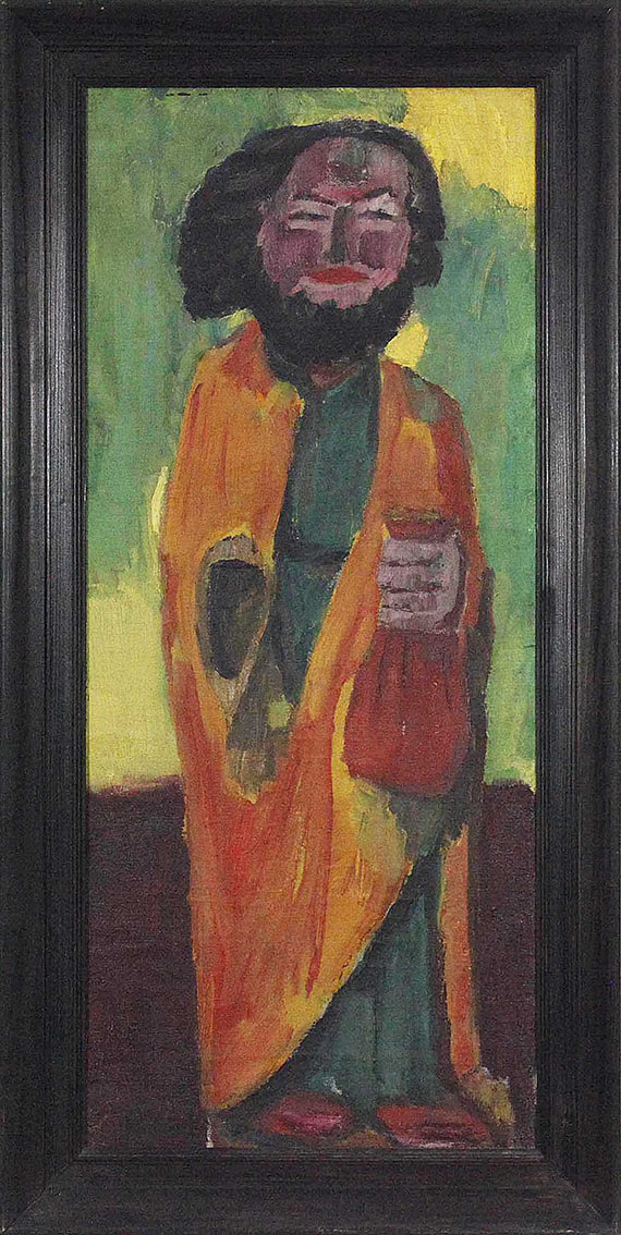 Emil Nolde - Holzfigur (Judas) - Rahmenbild