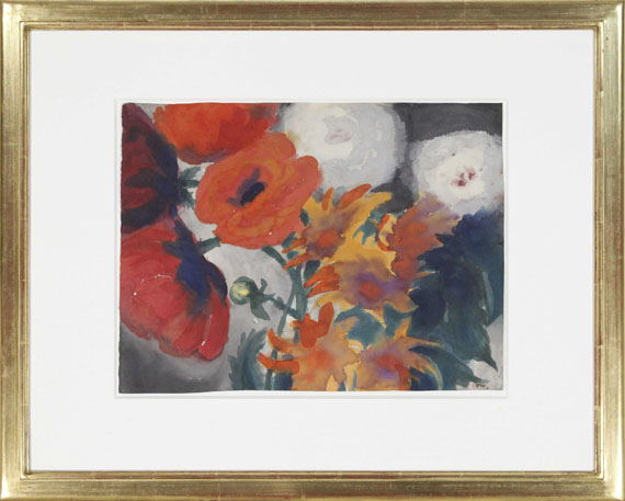 Emil Nolde - Mohnblumen - Rahmenbild