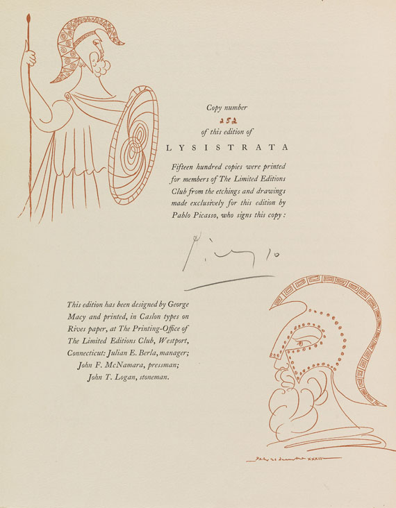 Aristophanes - Picasso - Lysistrata