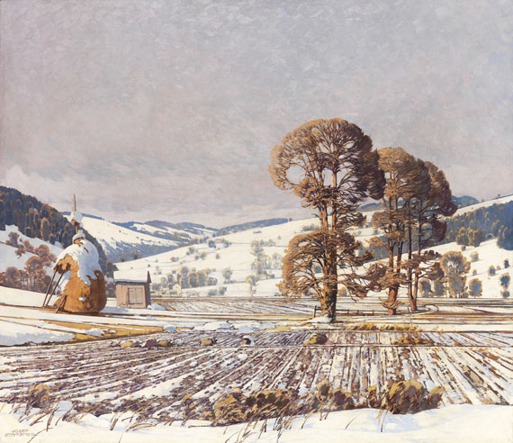 Josef Stoitzner - Wechselgebirge im Vorfrühling