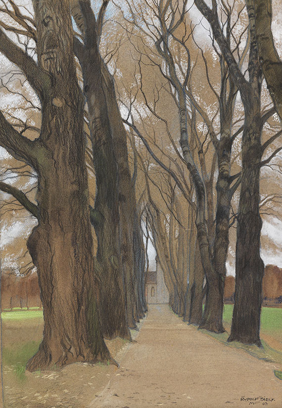 Rudolf Sieck - Allee zur Kirche