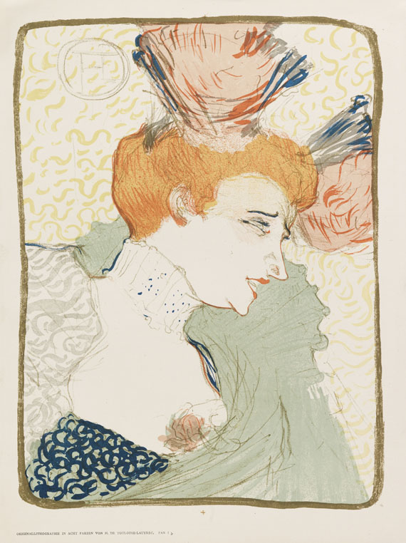 Henri de Toulouse-Lautrec - Mademoiselle Marcelle Lender, en buste