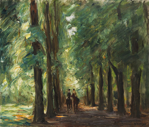 Max Liebermann - Zwei Reiter in der Allee bei Sakrow