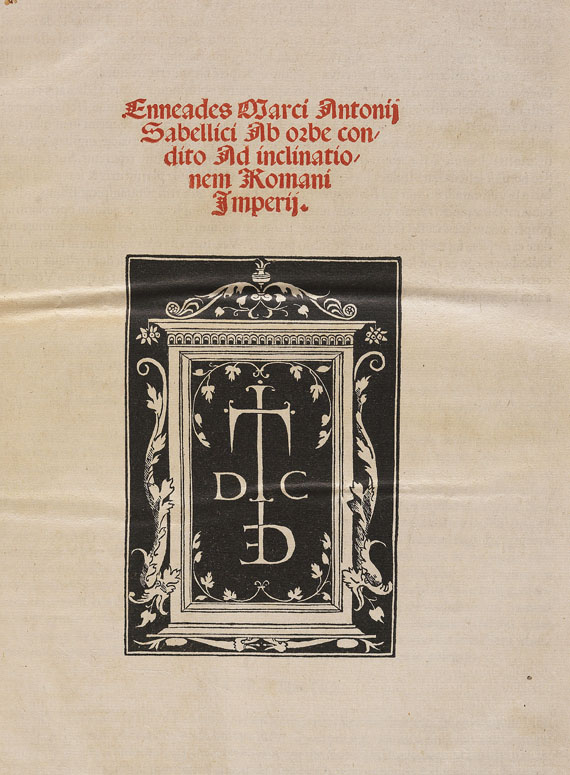 Marcantonio Sabellico - Enneades - Weitere Abbildung