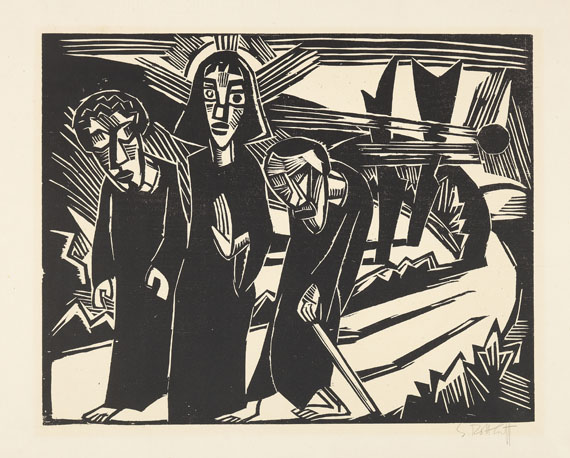 Karl Schmidt-Rottluff - 9 Holzschnitte (Titel und 9 Bll. Graphiken in 1 Mappe) - Weitere Abbildung