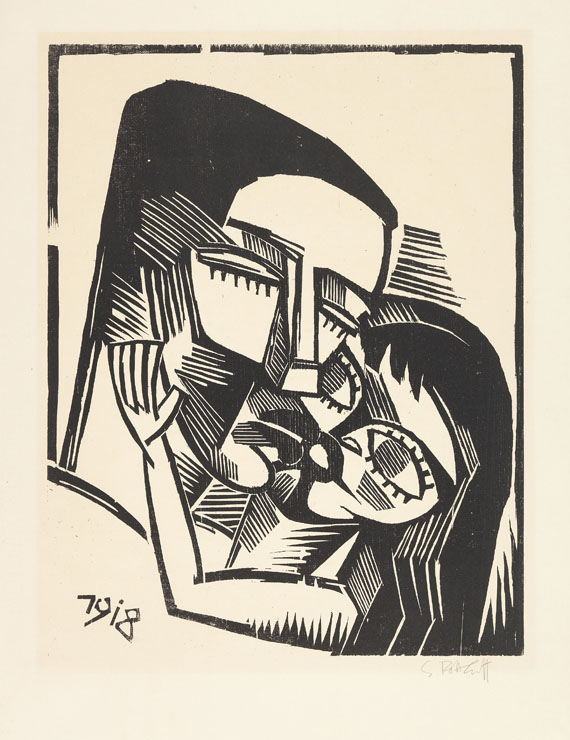 Karl Schmidt-Rottluff - 9 Holzschnitte (Titel und 9 Bll. Graphiken in 1 Mappe) - Weitere Abbildung