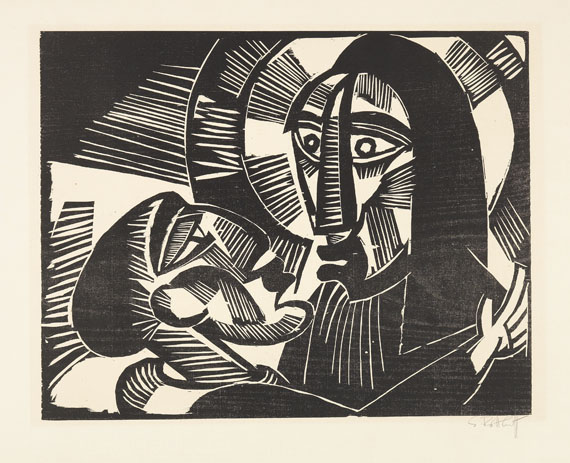 Karl Schmidt-Rottluff - 9 Holzschnitte (Titel und 9 Bll. Graphiken in 1 Mappe) - Weitere Abbildung