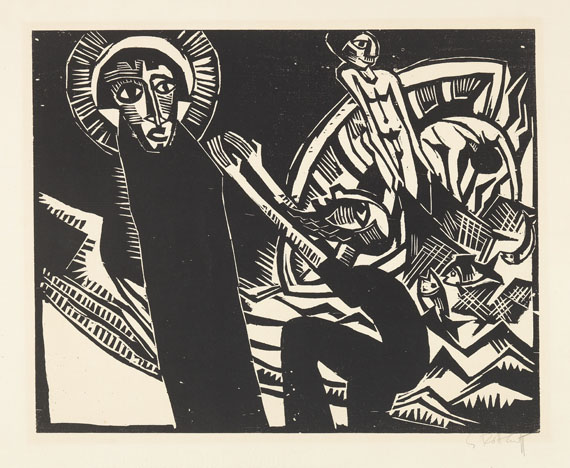 Karl Schmidt-Rottluff - 9 Holzschnitte (Titel und 9 Bll. Graphiken in 1 Mappe) - Weitere Abbildung