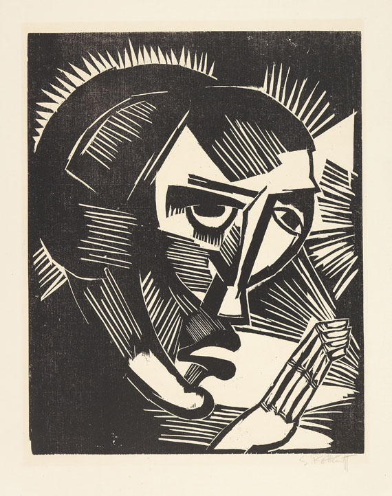 Karl Schmidt-Rottluff - 9 Holzschnitte (Titel und 9 Bll. Graphiken in 1 Mappe) - Weitere Abbildung