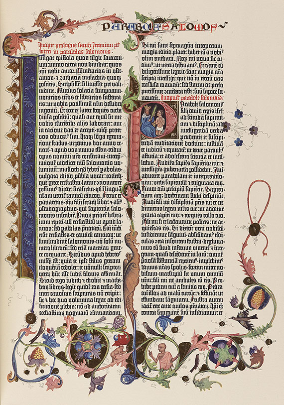   - Gutenberg-Bibel. Faksimile. 3 Bände - Weitere Abbildung