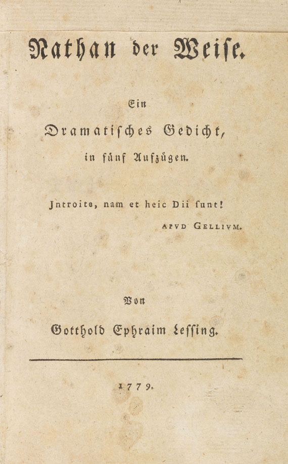 Gotthold Ephraim Lessing - Nathan der Weise