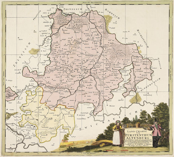 Deutschland - Sammlung an 35 Landkarten (Norddeutschland, Mitteldeutschland, Rhein u. Bayern, Lausitz)