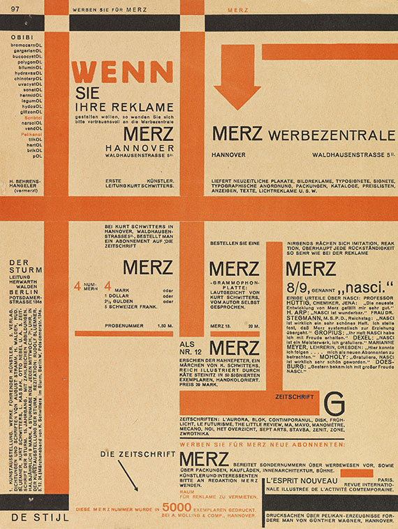 Kurt Schwitters - Merz 11. Typoreklame