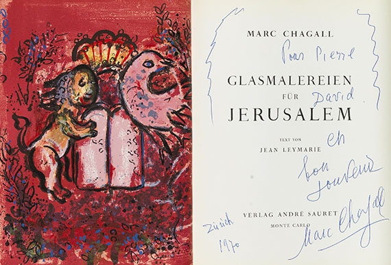 Marc Chagall - Glasmalereien für Jerusalem (Widmungsexemplar)