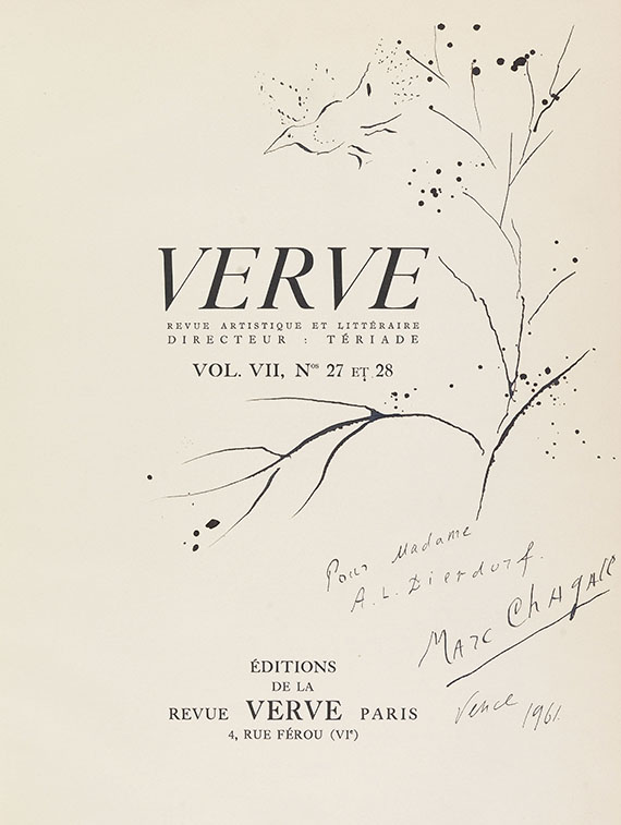 Chagall, Marc - Verve, Vol. VII, Nr. 27/28