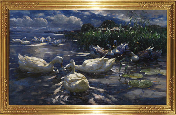 Alexander Koester - Enten, Reichenau - Rahmenbild