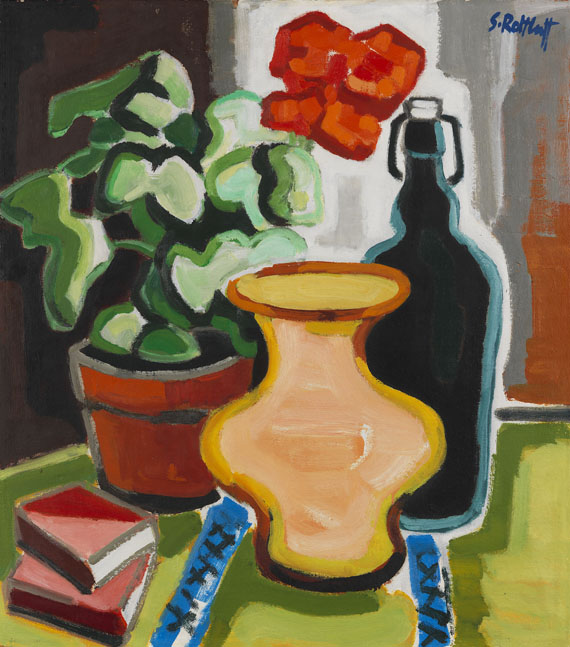 Karl Schmidt-Rottluff - Pelargonientopf