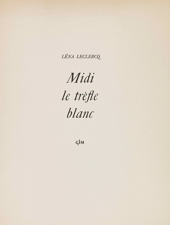 Léna Leclercq - Midi le trèfle blanc - Weitere Abbildung