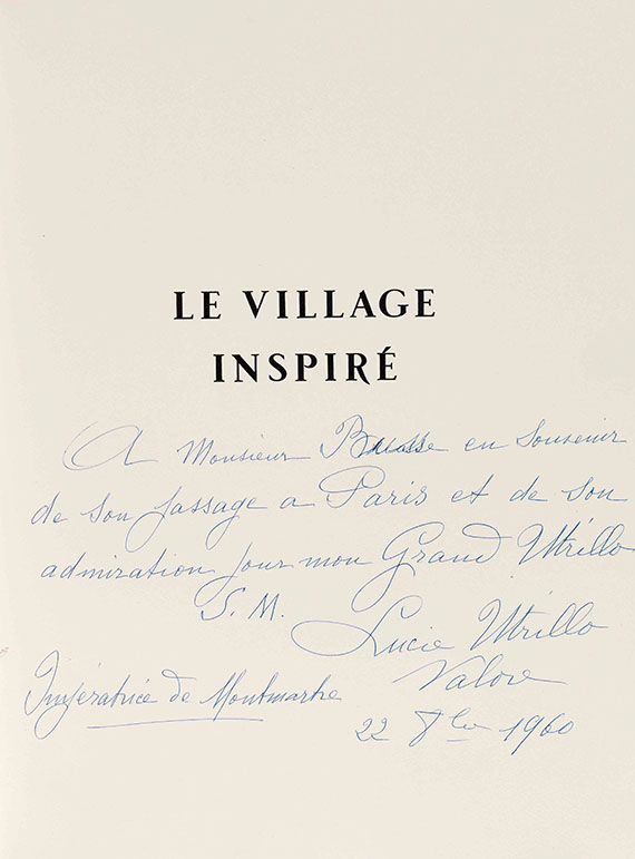 Jean Vertex - Le Village inspiré. Illustriert von Utrillo