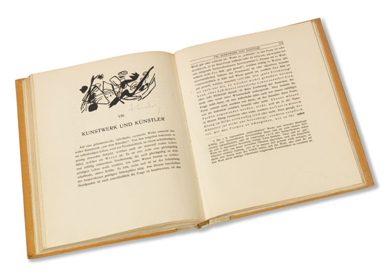 Wassily Kandinsky - Über das Geistige in der Kunst. 3. Aufl. Widmungs-Ex. mit sign. Holzschnitten - Weitere Abbildung