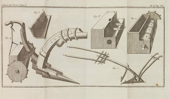 Henri Louis Duhamel du Monceau - Traité de la culture des terres. 6 Bände