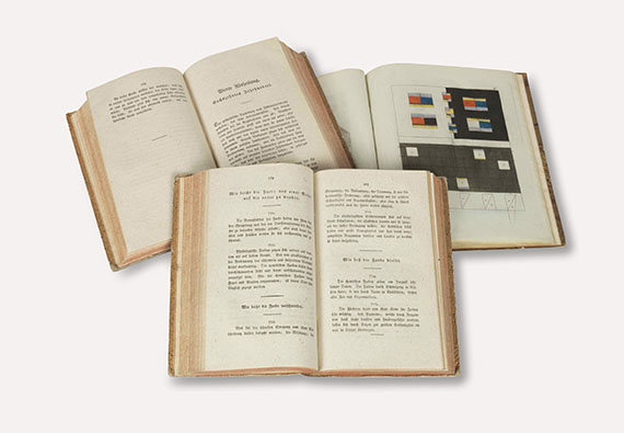 Johann Wolfgang von Goethe - Zur Farbenlehre. 2 Textbde. und 1 Tafelband. - 1 Beigabe