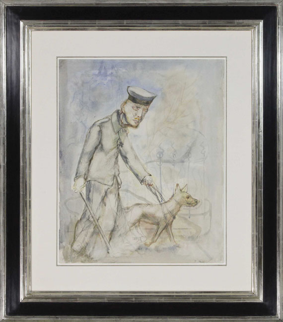 George Grosz - Blinder Krüppel (Cripple) - Rahmenbild