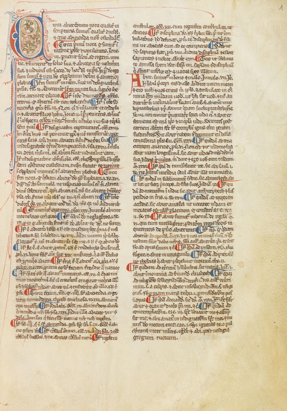 Mauritius Hibernicus - Distinctiones. Manuskript auf Pergament