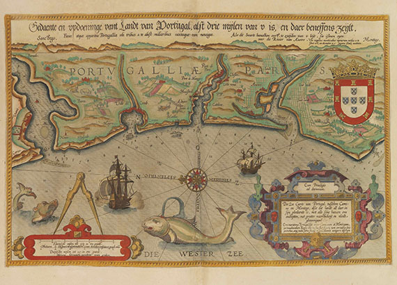 Lucas Janszoon Waghenaer - Speculum nauticum super navigatione maris, 2 Teile in 1 Band - Weitere Abbildung