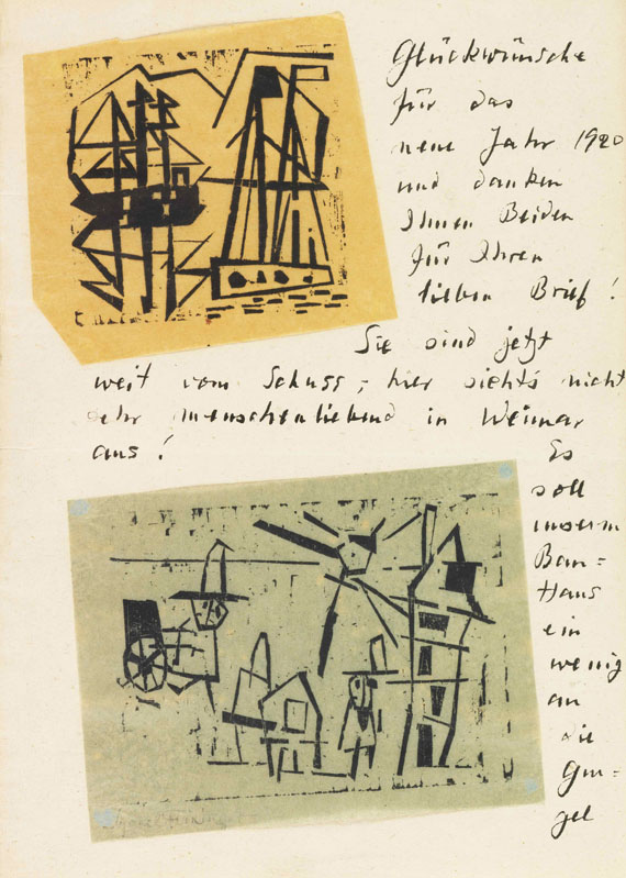 Lyonel Feininger - Eigenhändiger Brief