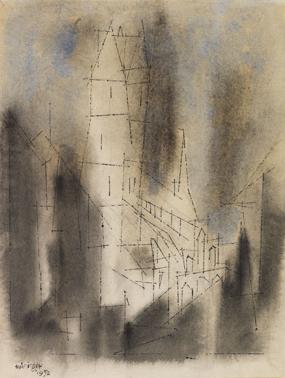 Lyonel Feininger - Marienkirche in Wismar