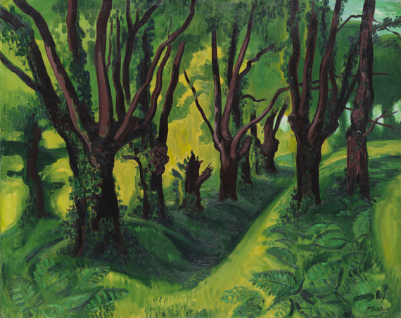 Hermann Max Pechstein - Wald in den Pyrenäen