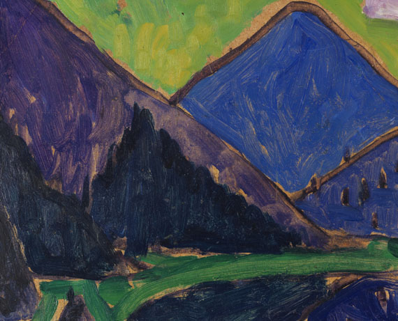 Gabriele Münter - Blick aufs Murnauer Moos (Blaue Berge) - Weitere Abbildung