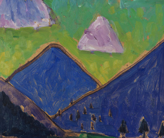 Gabriele Münter - Blick aufs Murnauer Moos (Blaue Berge) - Weitere Abbildung