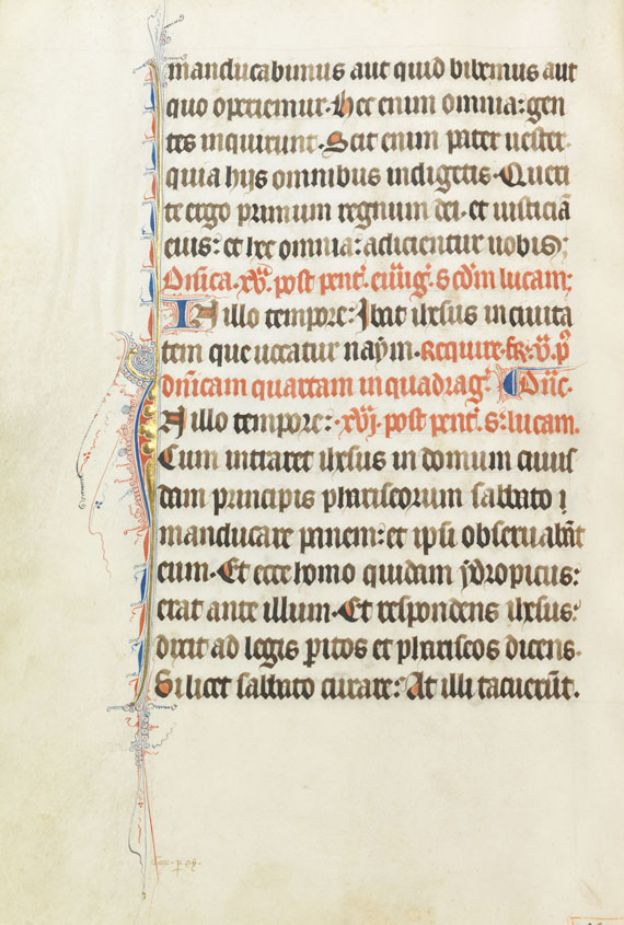 Manuskripte - Lektionar. Pergamenthandschrift, Frankreich um 1325-50