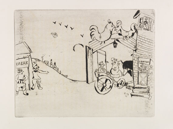 Marc Chagall - Gogol, Nicolas, Les ames mortes, 2 Bände