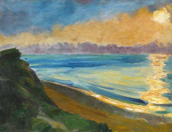 Hermann Max Pechstein - Steilküste und Sonnenspiegelung