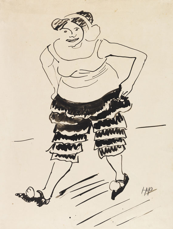 Hermann Max Pechstein - Tänzerin in schwarzer Hose