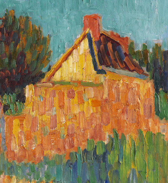 Alexej von Jawlensky - Kleines Haus vor Buschwerk (Französische Landschaft)